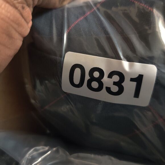 Express Skirt Womens 6 Blue Tartan Plaid Midi Lined Slit Blue Red Pencil Style - Picture 6 of 6